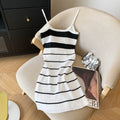 mini skirt, slim fit, sweet and spicy suspender dress