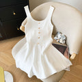 Summer New Style Chanel-inspired Sweet and Spicy Mini Skirt Vest Dress Knit Dress